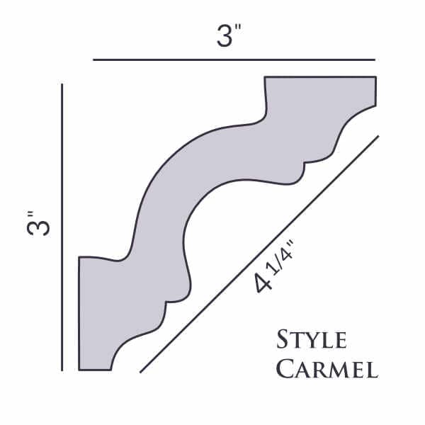 Style Carmel | No Prime | Villa Deco Foam Crown Molding