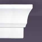 Style 1 | Flat Back | Dead End Square Right | Foam Crown Molding