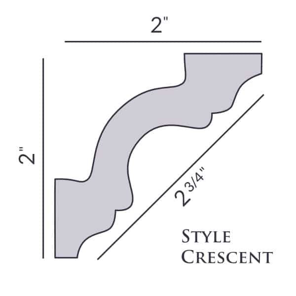 Style Crescent | No Prime | Villa Deco Foam Crown Molding