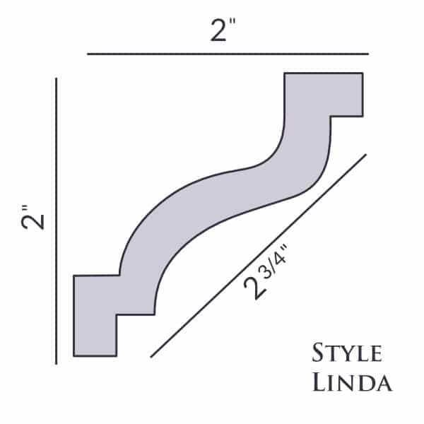 Style Linda | No Prime | Villa Deco Foam Crown Molding