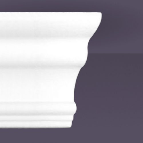 Style 5 | Flat Back | Dead End Squared Right | Foam Crown Molding
