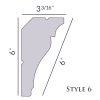Style 6 | 6" | Flat Back | Foam Crown Molding