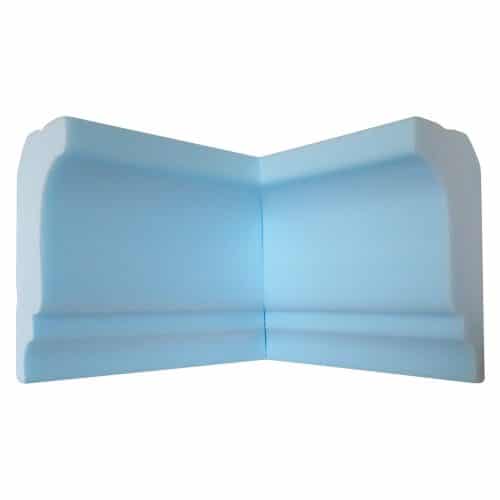 Style Two 4 1/2" Flat Back | Inside Corner | Foam Crown Molding
