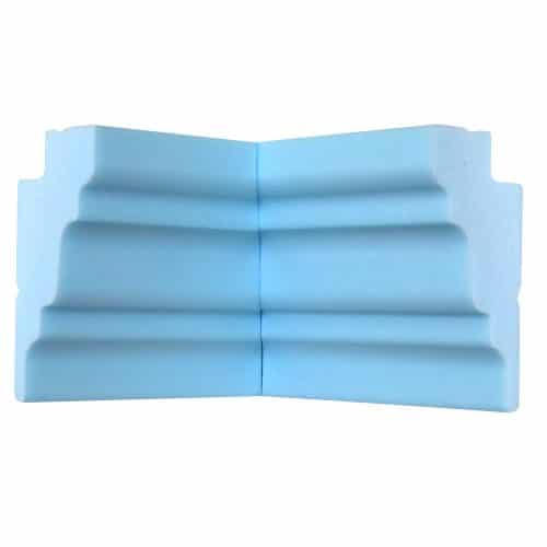 Style Three Flat Back | Inside Corner | Foam Crown Molding