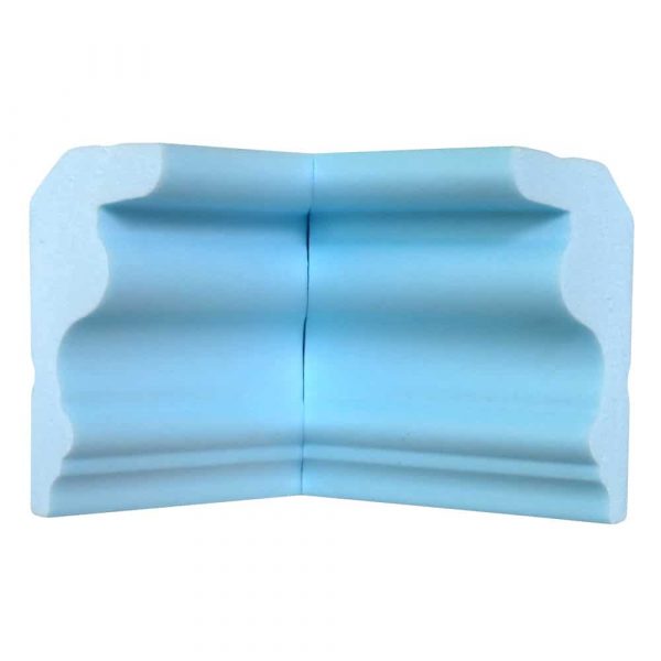 Style Four Flat Back | Inside Corner | Foam Crown Molding