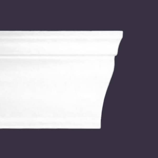 Style C | Dead End Squared, Right | Foam Crown Molding
