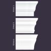 Mix Samples | Flat Back Styles 1,5,6 | Foam Crown Molding